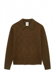 WOOD WOOD - Wwfindus Polo 25325 - Pikkade varrukatega kootud polos&auml;rgid - XL