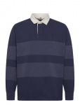 Timberland - Ls Striped Rugby Polo Peacoat - Pikkade varrukatega - XXL