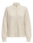 ONLY - Onltokyo Solid L/S Zip Pullover Knt Noos - Džemprid - XL