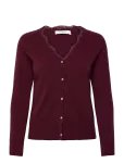 Rosemunde - Rwlaica Cashmere Ls V-Neck Lace Cardigan - Kardiganid - L