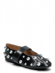 Bianco - Bialuna Allover Studded Ballet Flat Faux Leather - Baleriinad - 39