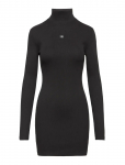 Calvin Klein Jeans - Ls Wvn Lbl 2X2 Rib Mini Dress - Kootud kleidid - M