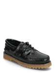 Garment Project - Ollie Boat Shoe - Black Croco Leath - Purjekingad - 42