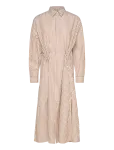 Polo Ralph Lauren - Striped Cotton-Linen Drawcord Shirtdress - P&otilde;lveni ja midi - 34