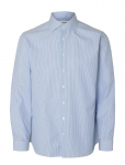 Selected - Slhslim-Lux Poplin Mix Shirt Ls Noos - Vabaaja s&auml;rgid - XXL