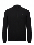 Knowledge Cotton Apparel - Organic Cotton Half Zip Pique Knit - Poolpika lukuga džemprid - XXXL