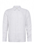 Calvin Klein - Ls Yd Pinstripe Linen Classic Sh - Linased s&auml;rgid - S