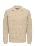 ONLY & SONS - Onsbart Life Rlx 5 Ls Shirt Knit - Kardiganid - M