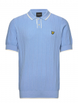 Lyle & Scott - Tipped Pique Knitted Polo - L&uuml;hikeste varrukatega kootud polos&auml;rgid - XXL