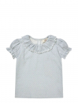 Copenhagen Colors - Crepe Tee W. Frill Collar - Pluusid ja tuunikad - 116
