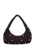 Nunoo - Small Alma Rivet Suede Chocolate - V&auml;ikesed &uuml;le&otilde;lakotid - ONE SIZE