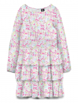 Vero Moda Girl - Vmsmilla Ls Short Layer Dress Wvn Girl - Pikkade varrukatega vabaajakleidid - 146