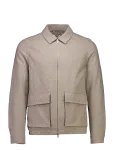 Lindbergh - Flannel Wool Blend Cropped Length Overshirt Jacket - Villased jakid - XXL