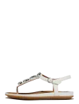 FitFlop - Gracie Ultra-Jewel Leather T-Bar Sandals - Madalad sandaalid - 37