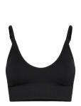 STRONGER - Seamless Ribbed Strap Sports Bra - Sportrinnahoidjad - K&otilde;ik - XL