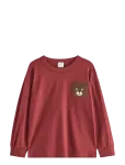 Lindex - Long-Sleeved Top With Terry Applique - Dressipluusid - 98
