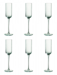 J-Line - S/6 Champagne Glass Myl Menthe - &Scaron;ampanjaklaasid - &Oslash; 7 CM