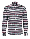 Lindbergh - Aop Christmas Shirt L/S - Vabaaja s&auml;rgid - M