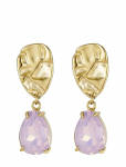 Bud To Rose - Karma Crystal Earring Opal Pink/Gold - Rippuvad k&otilde;rvar&otilde;ngad - ONE SIZE