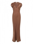 By Ti Mo - Shiny V-Neck Dress - P&otilde;lveni ja midi - XS