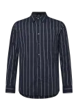 Mads N&oslash;rgaard - Flannel Stripe Sune Shirt - Vabaaja s&auml;rgid - L