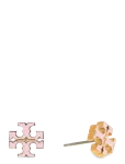 Tory Burch - Small Icon Enamel Stud Earrings - Needid - ONE SIZE
