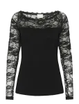 Kaffe - Lacy Boat T-Shirt - Pikkade varrukatega - L
