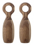 Bloomingville - Salt Og Peberkv&aelig;rn, Brun, Akacie - V&uuml;rtsiveskid - 21 CM