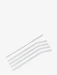 Cilio - Straws Vetro 4 Pcs. W/Cleaning Brush - K&otilde;rred - ONE SIZE