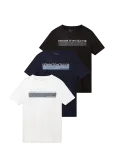 Tom Tailor - Triplepack T-Shirt, Packaging - L&uuml;hikeste varrukatega - L