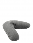 Smallstuff - Nursing Pillow, Quilted Dark Grey, Organic - Imetamispadjad - 75X 28X 16CM