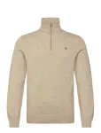 Gant - Cotton Knit Half-Zip Sweater - Poolpika lukuga džemprid - M