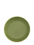 Aida - Confetti Olive Dessert Tall. M/Relief Porcel&aelig;n 1 Stk 21 Cm. - V&auml;ikesed taldrikud - ONE SIZE x 21.8