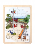 Barbo Toys - Emil Fra L&oslash;nneberg Wooden Frame Puzzle - Fsc - Klassikalised m&otilde;istatused - ONE SIZE