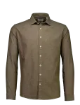 Lindbergh - Soft Indigo Stretch Shirt L/S - Teksas&auml;rgid - M