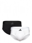Adidas Underwear - Low Rise Brief (2Pk) - Active Flex Cotton 3 Stripes - Sport Briefs - M