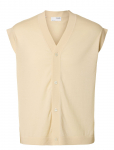 Selected - Slhtray Knit Merino Vest Cardigan Ex - Kootud vestid - XXL