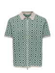 ONLY & SONS - Onsmike Life Reg 12 Ss Jaq Shirt Knit Cs - L&uuml;hikeste varrukatega kootud polos&auml;rgid - XS