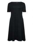 Lauren Women - Rib-Knit Stretch Cotton Midi Dress - P&otilde;lveni ja midi - 50-52
