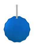 Present Time - Memo Board Funky Wave Bright Blue, Incl. 5 White Magnets, Pu Strap - Seinakaunistused - &Oslash;:51CM