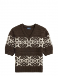 Polo Ralph Lauren - Snowflake V-Neck Short-Sleeve Sweater - Kardiganid - XS