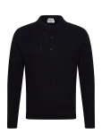 Lindbergh - Lambswool L/S Button Polo - Pikkade varrukatega kootud polos&auml;rgid - M