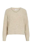 Vila - Vilampe V-Neck L/S Knit Top-Noos - Džemprid - M