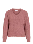 Vila - Vilampe V-Neck L/S Knit Top-Noos - Džemprid - XXL
