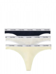 Calvin Klein - Thong 3Pk - Stringid - XS