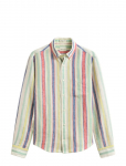 Gant - Reg Multistripe Linen Shirt - Linased s&auml;rgid - XXXL