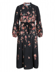 Vila - Vielma Bai O-Neck Ls Ankle Midi Dress/Ln - P&otilde;lveni ja midi - 36