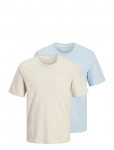 Jack & Jones - Jjepaulos Tee Ss Crew Neck 2Pk Mp - L&uuml;hikeste varrukatega - M