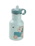 Done By Deer - Metal Bottle Tiny Farm Blue 350 Ml - S&ouml;&ouml;giaeg - &Oslash;7X H 15CM