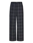 Vila - Visina Hw Wide Check Pants - Lai jalg - 44
